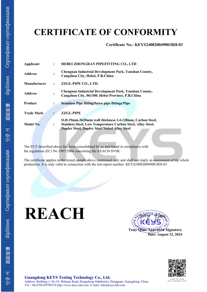 REACH保护健康和安全测试认证